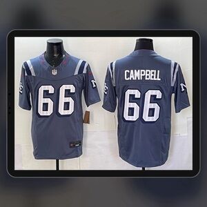 Men's NFL New England Patriots Will Campbell 2025 Rivalry Collection FUSE Jersey